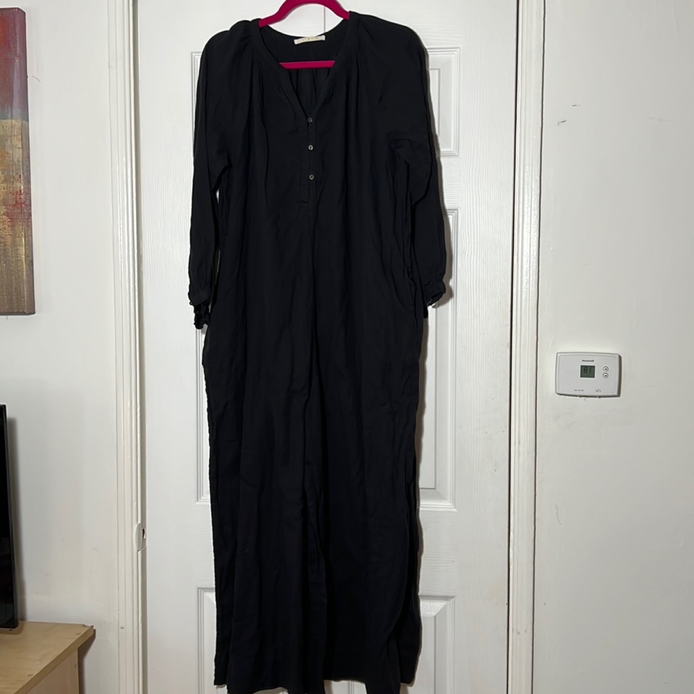 Anthropologie Midnight Black Jumpsuit